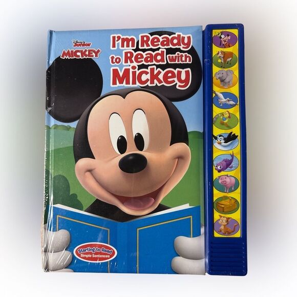 Nwt hard over book I’m ready to read with Mickey - Picture 1 of 2